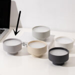 Handmade Round Scented Candle Jar Ceramic Handicraft Candle Holder - Image 9