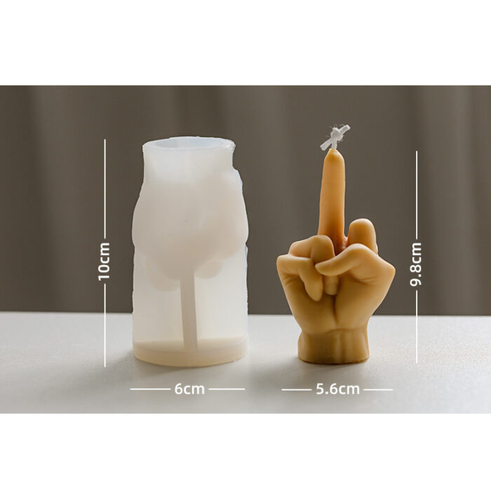 Middle Finger Scented Candle DIY Mold - Image 3
