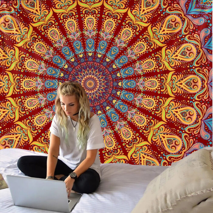 Tapestry Wall Hanging Bohemian Decorative Wall Covering - Image 10