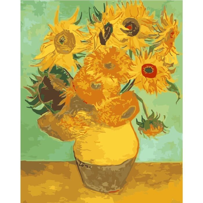 DIY PBN acrylic Van Gogh painting pictures by the numbers framed canvas wall art room home decoration - Image 1