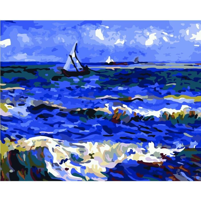 DIY PBN acrylic Van Gogh painting pictures by the numbers framed canvas wall art room home decoration - Image 4