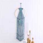 Leaf Macrame Wall Hanging Tapestry Cotton Woven Leaves Tassel Tapestries Door Porch Room Decorations Dorm Gifts - Image 6