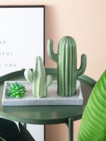Nordic Style Creative Ceramic Cactus Ornaments Living Room Desktop Decorative Simulation Green Plant Figurine Home Decoration - Image 5