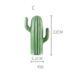Nordic Style Creative Ceramic Cactus Ornaments Living Room Desktop Decorative Simulation Green Plant Figurine Home Decoration - Image 4