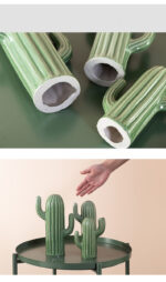 Nordic Style Creative Ceramic Cactus Ornaments Living Room Desktop Decorative Simulation Green Plant Figurine Home Decoration - Image 9