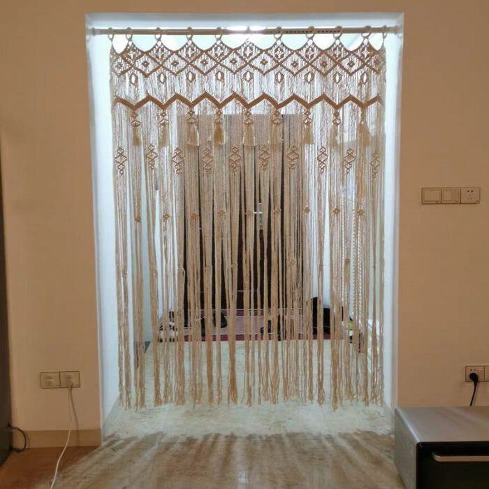 Door Curtain Tapestry Hand-Woven Curtain Tapestry Pastoral Wedding Tapestry - Image 5