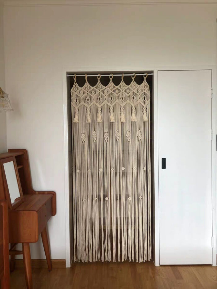 Door Curtain Tapestry Hand-Woven Curtain Tapestry Pastoral Wedding Tapestry - Image 2