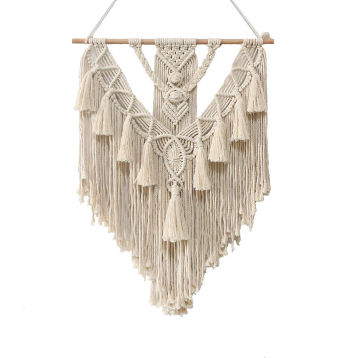Hand-woven Pendant Macrame Wall Hanging Boho Woven Tapestry Bohemian Crafts Room Decoration Gorgeous Tapestry For Home Decor - Image 5