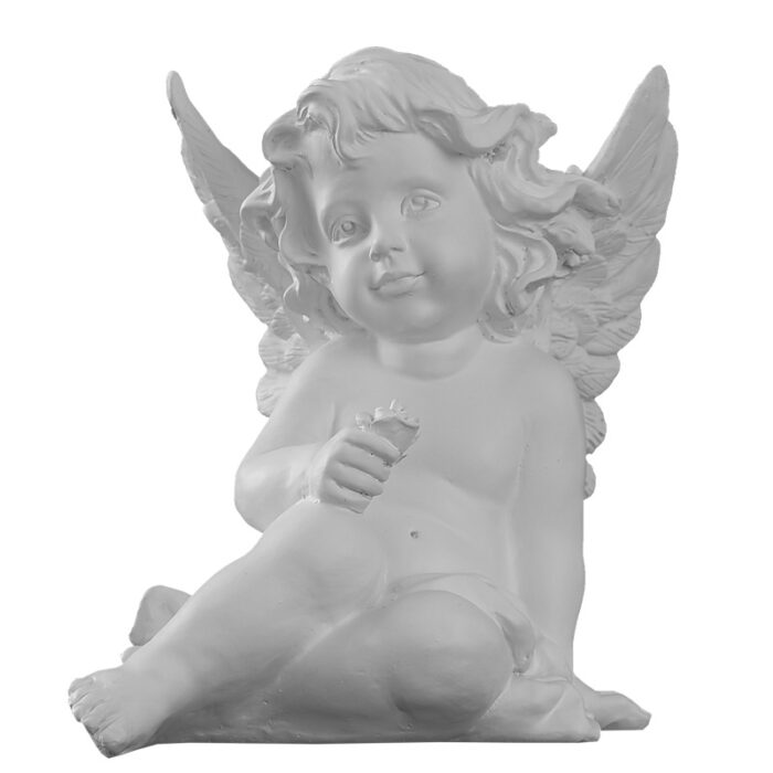 Angel Plaster Ornament Nordic Tabletop Ornament Cute Mini Miniature Portrait Sculpture Figure Statue - Image 1