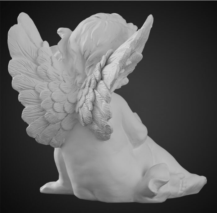 Angel Plaster Ornament Nordic Tabletop Ornament Cute Mini Miniature Portrait Sculpture Figure Statue - Image 4