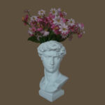 Resin Imitation Plaster Figurine Vase - Image 2