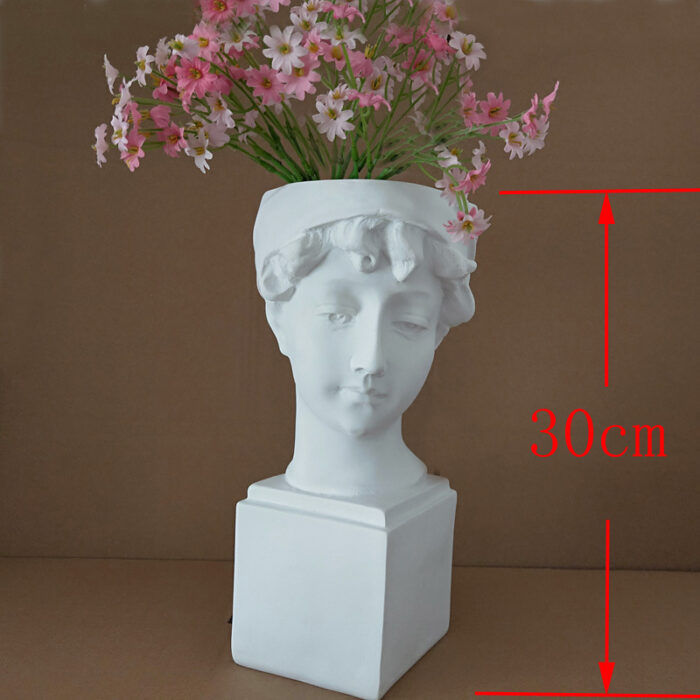 Resin Imitation Plaster Figurine Vase - Image 4