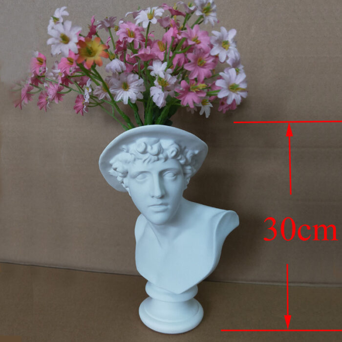 Resin Imitation Plaster Figurine Vase - Image 5