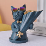 Home Decor,Figurine Miniature,French Bulldog,Sculpture,Desktop Flower Vase,Table Decoration,Modern,Living Room,Decorative Statue - Image 3