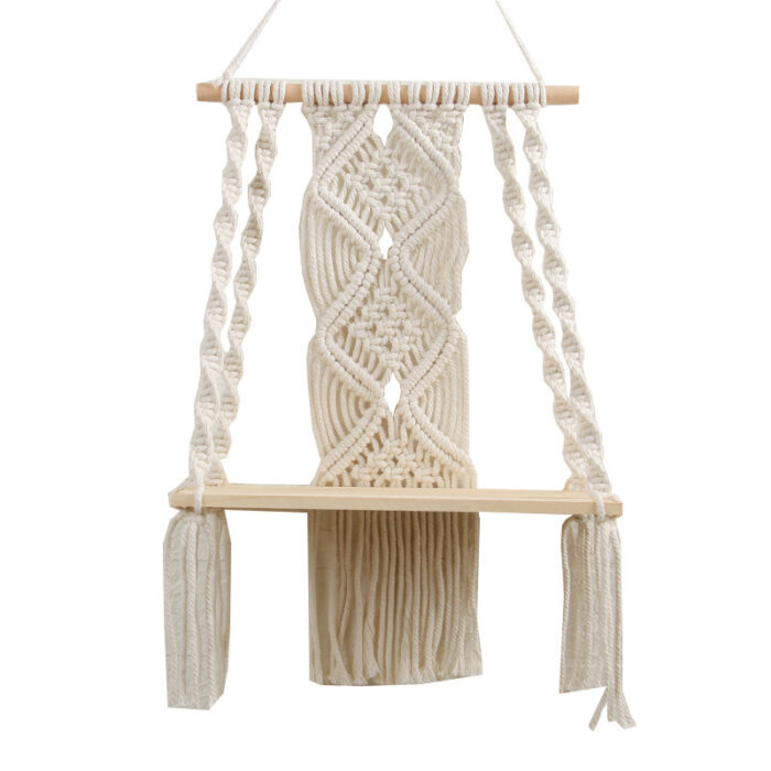 Hand-Woven Tapestry Cotton Rope Wall Hanging - Image 6