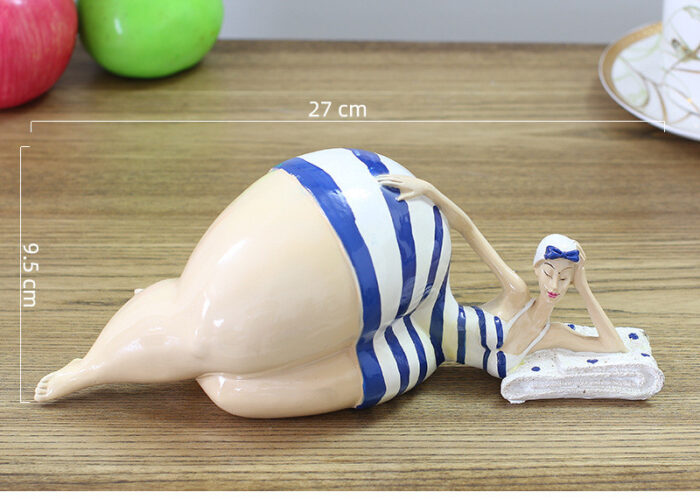 New Fat Lady Figurine Woman Ornament Home Decorations Girl Statue Sculpture - Image 4
