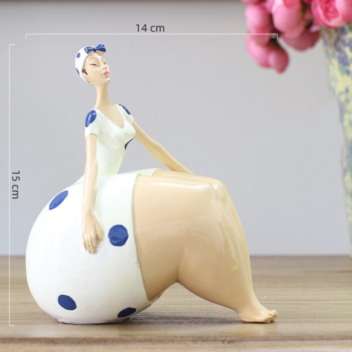 New Fat Lady Figurine Woman Ornament Home Decorations Girl Statue Sculpture - Image 8
