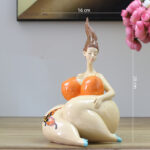 New Fat Lady Figurine Woman Ornament Home Decorations Girl Statue Sculpture - Image 9