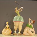 New Fat Lady Figurine Woman Ornament Home Decorations Girl Statue Sculpture
