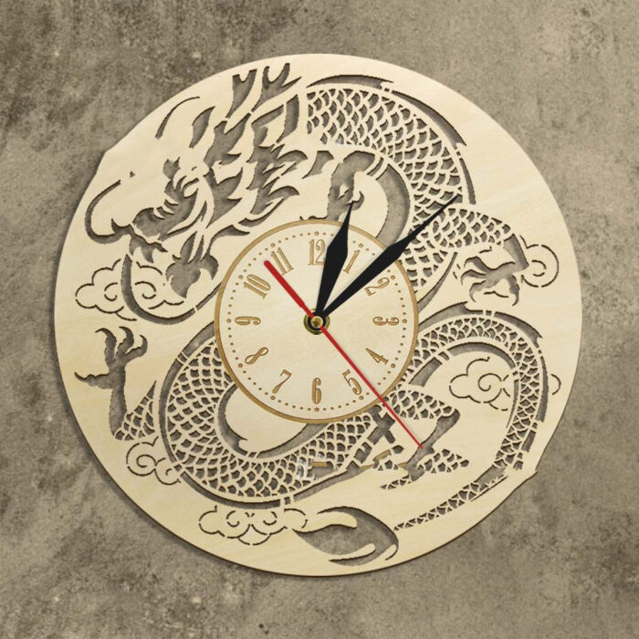 Modeling Wall Clock Modern Chinese Dragon Art Wall Decoration Wall Clock - Image 1