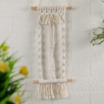 Woven Tapestry, Cotton Rope, Wall Hanging And Dried Flower Decoration - Image 6