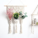 Woven Tapestry Bohemian Dried Flower Pot Rack - Image 2