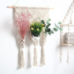 Woven Tapestry Bohemian Dried Flower Pot Rack - Image 4