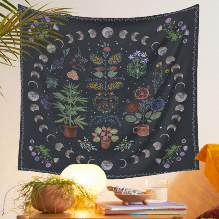 Moon Phase Tapestry Tarot Tapestry Ins Tapestry - Image 1