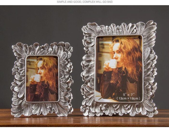 Simple Silver 6 Inch Photo Frame Picture Frame Home Accessories Ornaments Table - Image 7