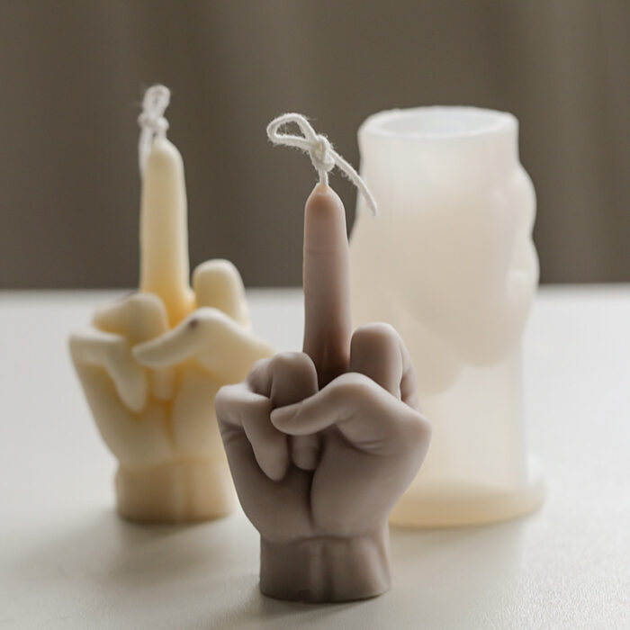 Middle Finger Scented Candle DIY Mold - Image 4