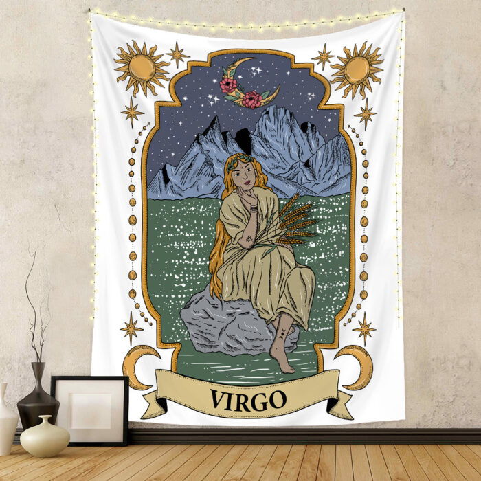 Twelve Constellation Tapestry Skull Tapestry Tarot Tapestry - Image 6