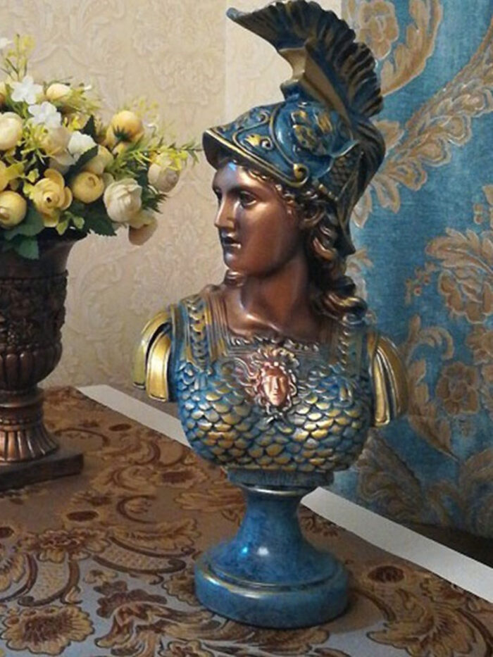 Greek Goddess Athena Sculpture Statue Plaster Resin Angel Ornament - Image 8