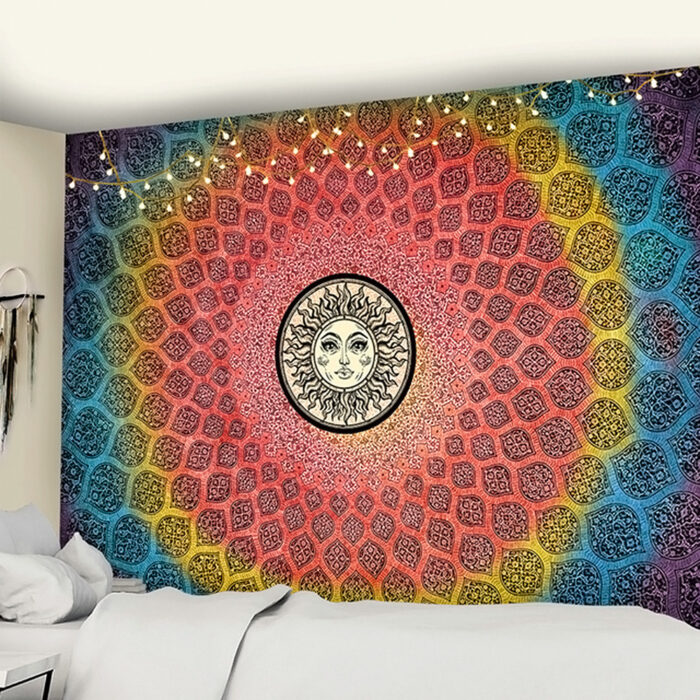 Tapestry Wall Hanging Bohemian Decorative Wall Covering - Image 1