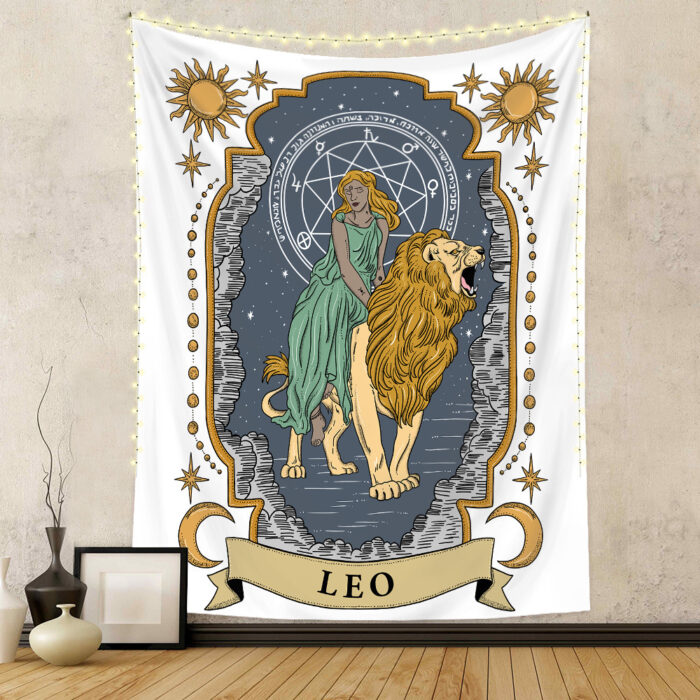 Twelve Constellation Tapestry Skull Tapestry Tarot Tapestry - Image 5