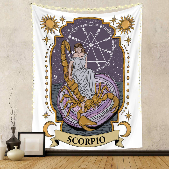 Twelve Constellation Tapestry Skull Tapestry Tarot Tapestry - Image 8