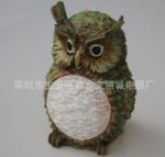 Solar Power Outdoor Owl Figurine Lamp - Image 3