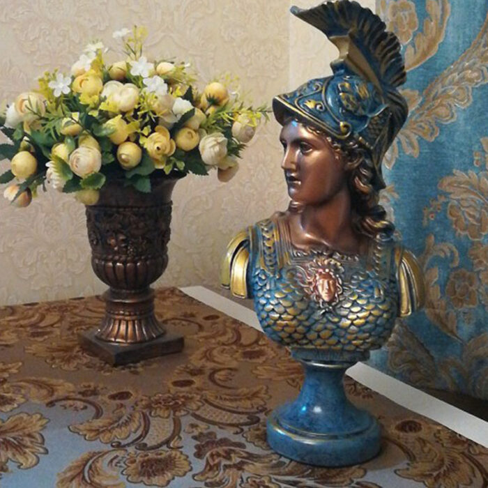 Greek Goddess Athena Sculpture Statue Plaster Resin Angel Ornament - Image 6