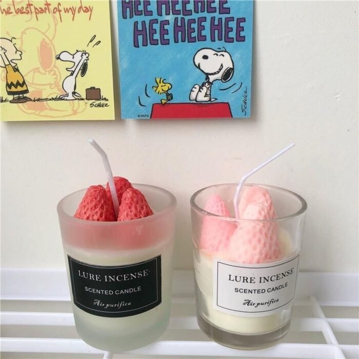 Strawberry Scented Candle Girl Lasting Room - Image 6