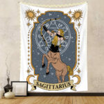 Twelve Constellation Tapestry Skull Tapestry Tarot Tapestry - Image 9