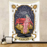 Twelve Constellation Tapestry Skull Tapestry Tarot Tapestry - Image 4