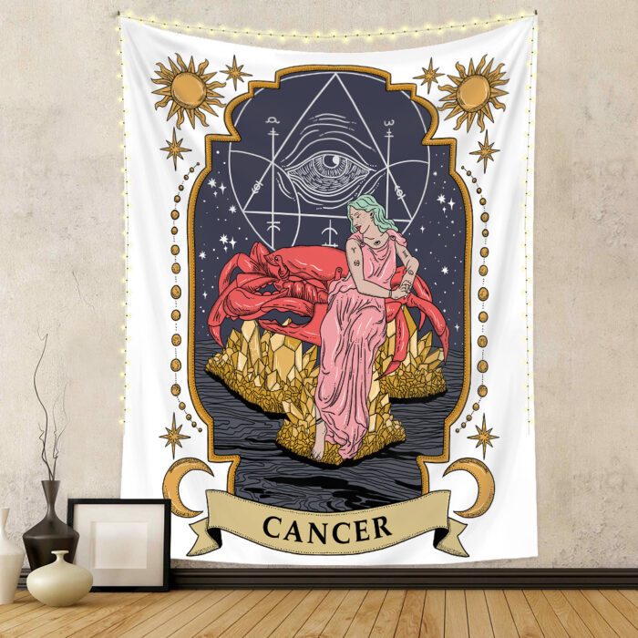 Twelve Constellation Tapestry Skull Tapestry Tarot Tapestry - Image 4