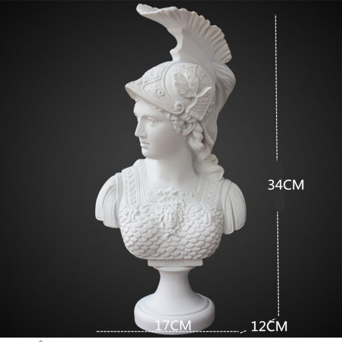 Greek Goddess Athena Sculpture Statue Plaster Resin Angel Ornament - Image 2
