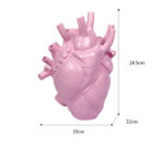 Heart-shaped Dry Vase, Nordic Style, Sculpture, Desktop Home Decoration Flower Pot, Ornament - Image 10