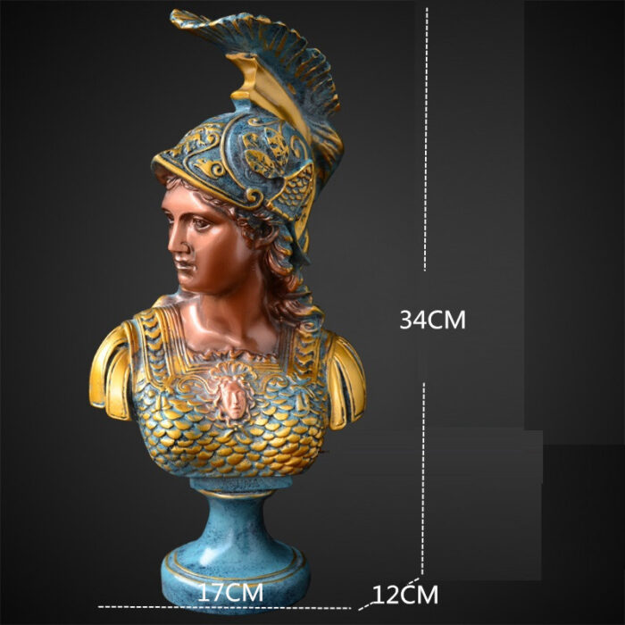 Greek Goddess Athena Sculpture Statue Plaster Resin Angel Ornament - Image 7
