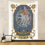 Twelve Constellation Tapestry Skull Tapestry Tarot Tapestry - Image 2