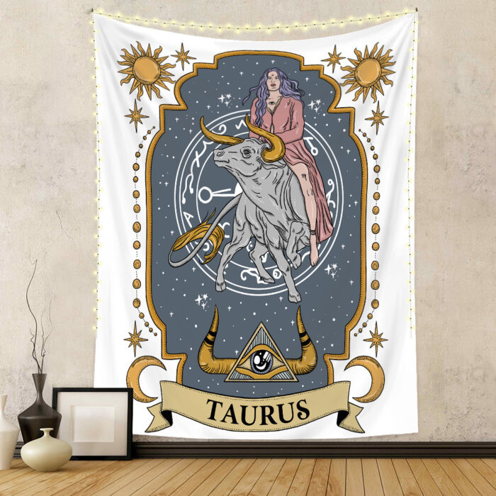 Twelve Constellation Tapestry Skull Tapestry Tarot Tapestry - Image 2