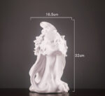 Flower Hair Girl Nordic Sculpture Ornament Resin - Image 8
