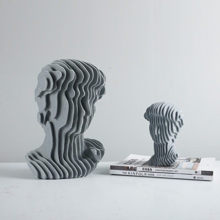 New Modern Minimalist Sculpture Ornament Resin - Image 3