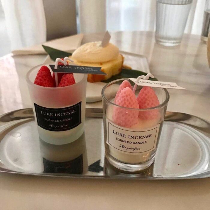 Strawberry Scented Candle Girl Lasting Room - Image 1