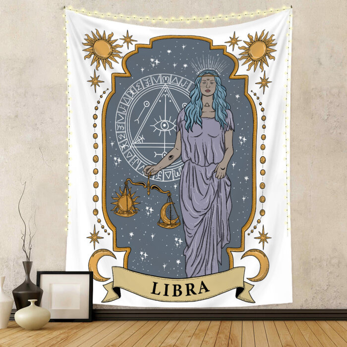 Twelve Constellation Tapestry Skull Tapestry Tarot Tapestry - Image 7